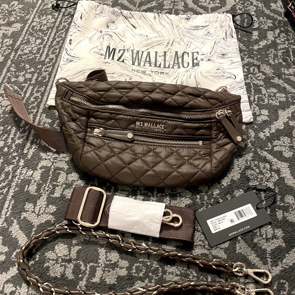 MZ Wallace Small Crosby Sling - Walnut